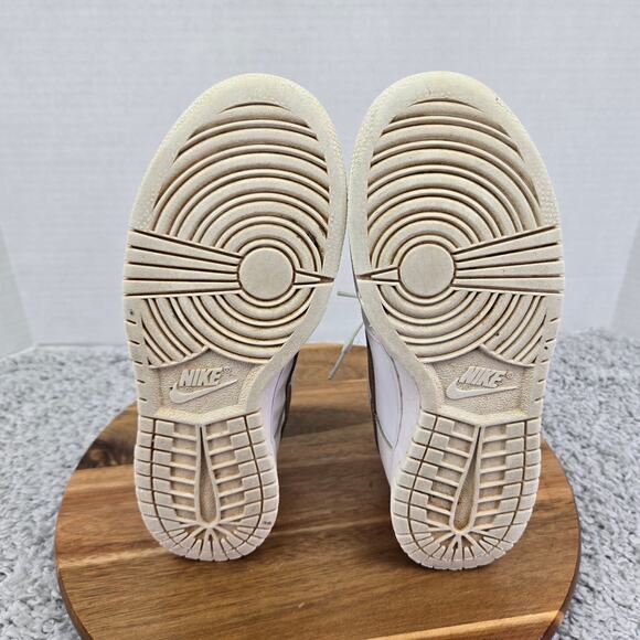 Nike Dunk Low White Pink GS Leather Casual Daily Sneaker Kids 6y DH9765-100 - Picture 8 of 12